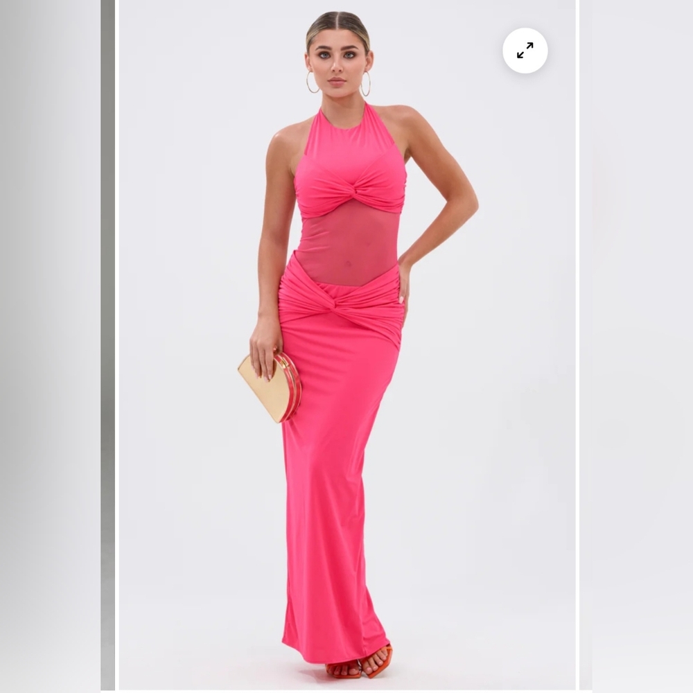 AKIRA BRIGHT AS THE SKY MAXI DRESS SIZE SMALL NWT